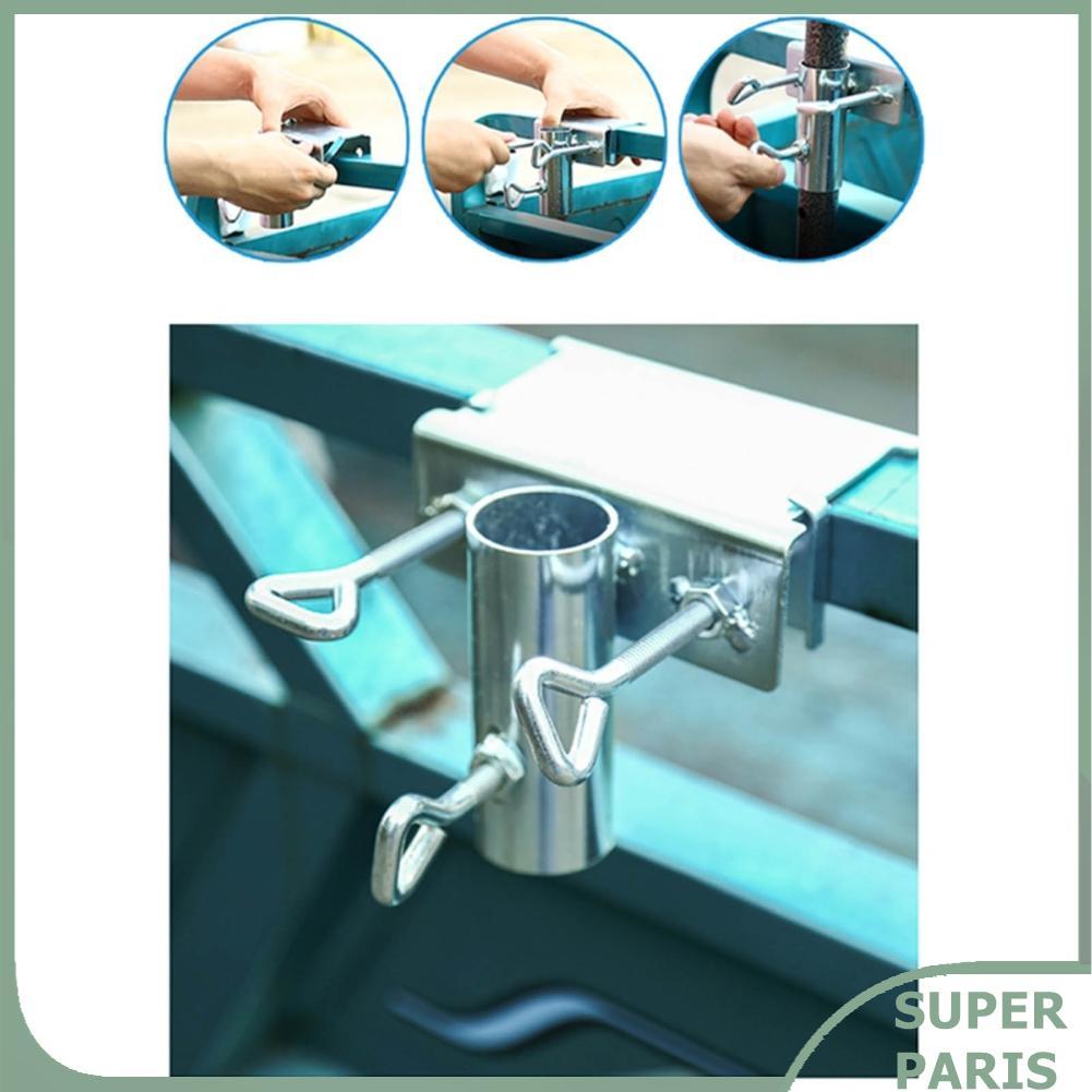 Superparis Superparis aqxreight ร่มคลิปยึดเหล็ก Parasol Fixing Clamp สำหรับราวระเบียง aqxreighty0z8s