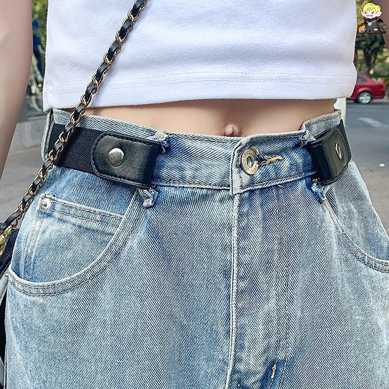 เข็มขัดยางยืด Unisex สําหรับกางเกงยีนส์และชุดเอว ไม่มี buckle เหมาะสำหรับผู้ใหญ่ทั้งชายและหญิง