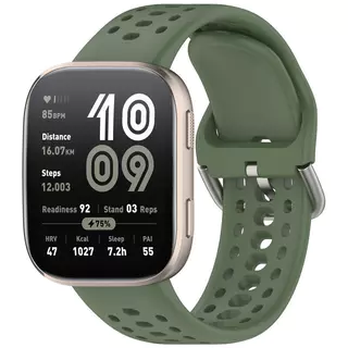 สาย Amazfit Bip 6 สายยาง วงดนตรีถ้ำนุ่มระบายอากาศ อุปกรณ์เสริมนาฬิกาสมาร์ท 22mm เปลี่ยนสายนาฬิกา Amazfit BIP 6