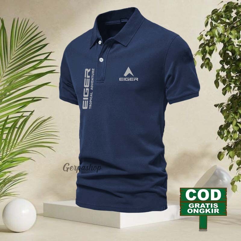 ควนจายาผ้า / โปโล | คอปก Trp - Cal | เสื้อคอปกผู้ใหญ่ข้อความสีเทา / เสื้อโปโลผู้ชาย หวังกิ / เสื้อยู