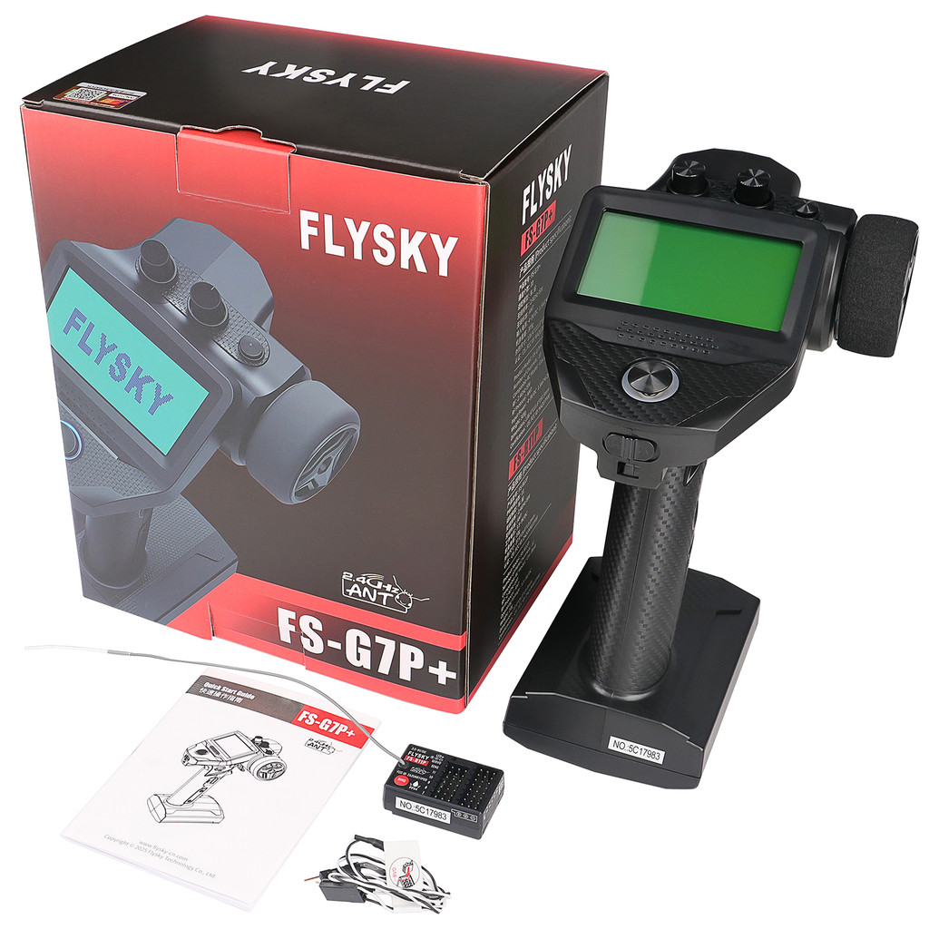 【Ready Stock】Flysky FS-G7P+ 10CH 2.4GHz RC Transmitter with R11P Receiver, High-Density Foam Wheel G