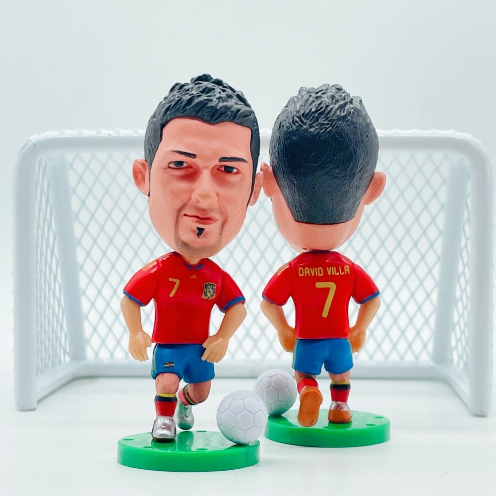 Soccerwe ตุ๊กตานักฟุตบอลสเปน 7# David Villa 2010 Champion Collections