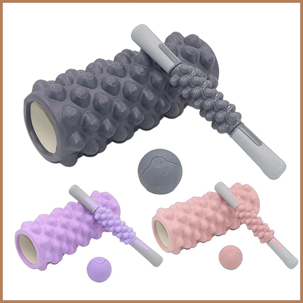 นวดโฟมลูกกลิ้งความหนาแน่นสูง Stick Ball ลูกกลิ้งโฟมสําหรับกล้ามเนื้อนวดสําหรับผ่อนคลาย Stick Ball Pi