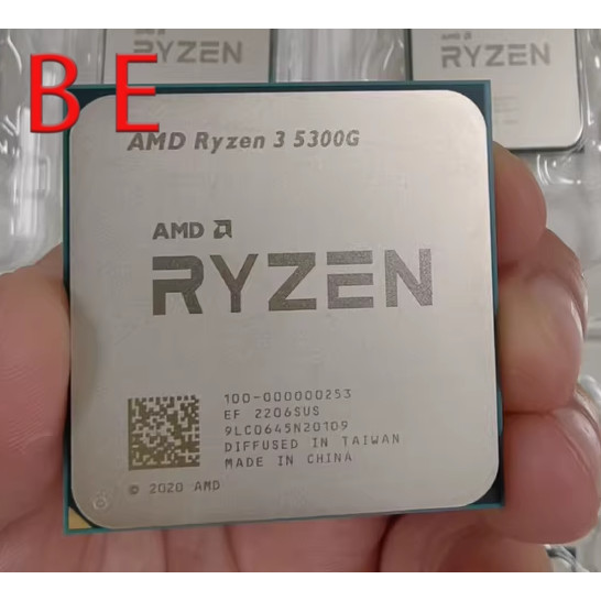 Ryzen 3 5300G AM4 CPU โปรเซสเซอร์ Quad Core 4.0-4.2GHz 8Thr 65W R3-5300G 8MB Pre-owned Desktop CPU