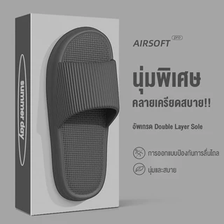 จัดส่งจากสมุทรสาคร รองเท้าแตะสำหรับใช้ในบ้านสไตล์ใหม่ รองเท้าแตะ EVA สำหรับคู่รัก รองเท้าแตะสำหรับผู้ชายในฤดูร้อน TH