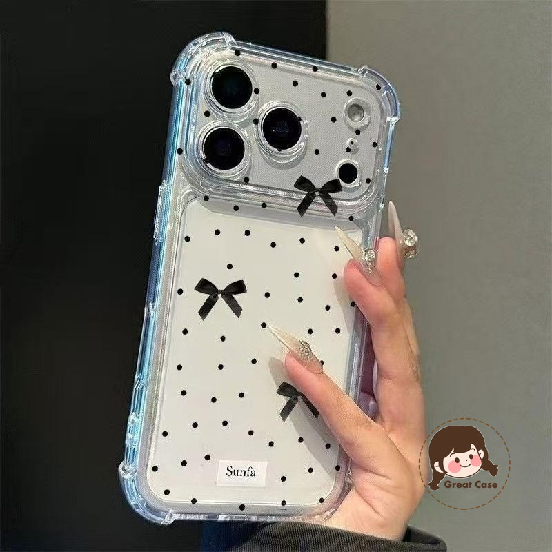 Insสไตล์Bow Tieเคสโทรศัพท์ใสสําหรับHonor 600 Lite X70i X60 GT X10 Max GT Pro Win RT Power 10 9 Lite 
