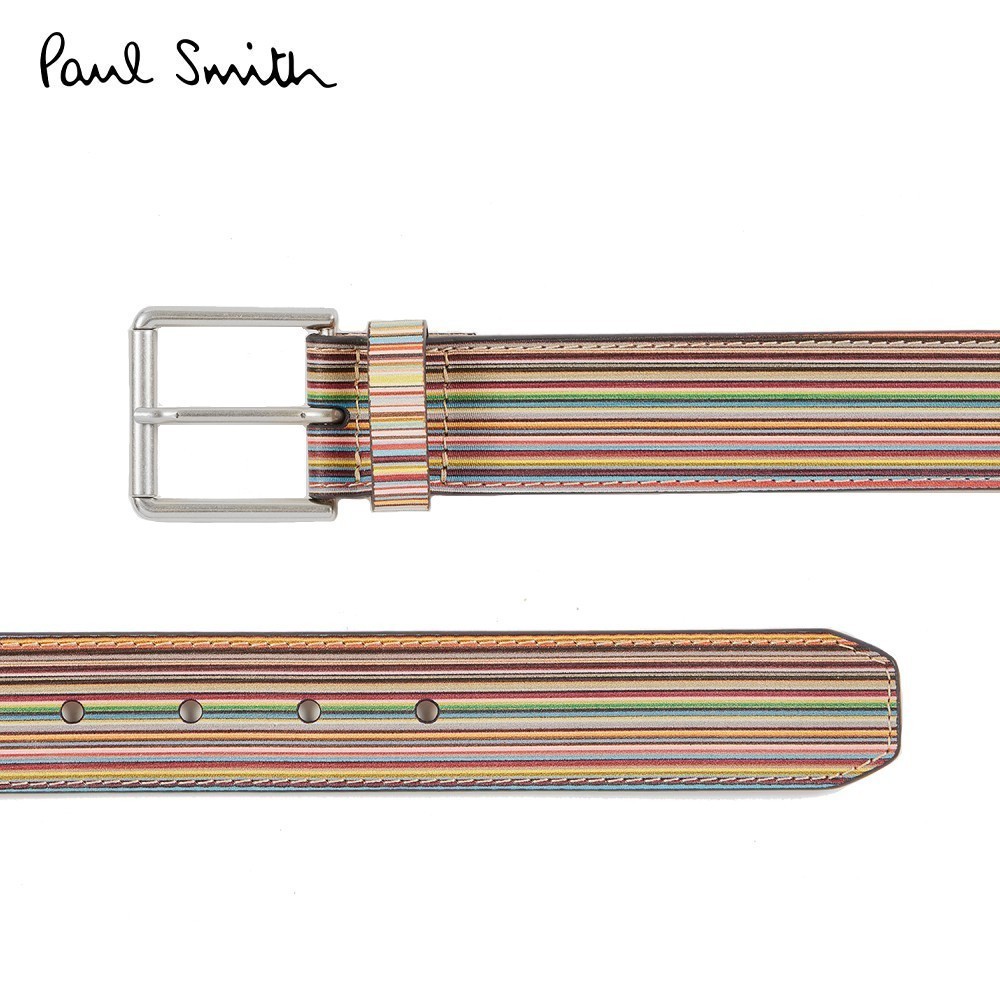Paul Smith เข็มขัดผู้ชาย รุ่น M1A-8073-BWIDEC-92 สี Multi Coloured
