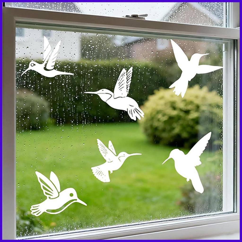 Bird Window Decals 9 ชิ้น Hitting ป้องกัน Clings Anti-Collision สติกเกอร์หน้าต่างสําหรับ Home Apartm