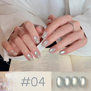 SHAKA สีทาเล็บเจลแคทอาย ม้าหมุน 8 สี โทนชมพูฟ้าประกายละเอียด เพ้นท์เล็บ แบบแช่ออก ติดทนนาน UV ทำเล็บ [SK504]