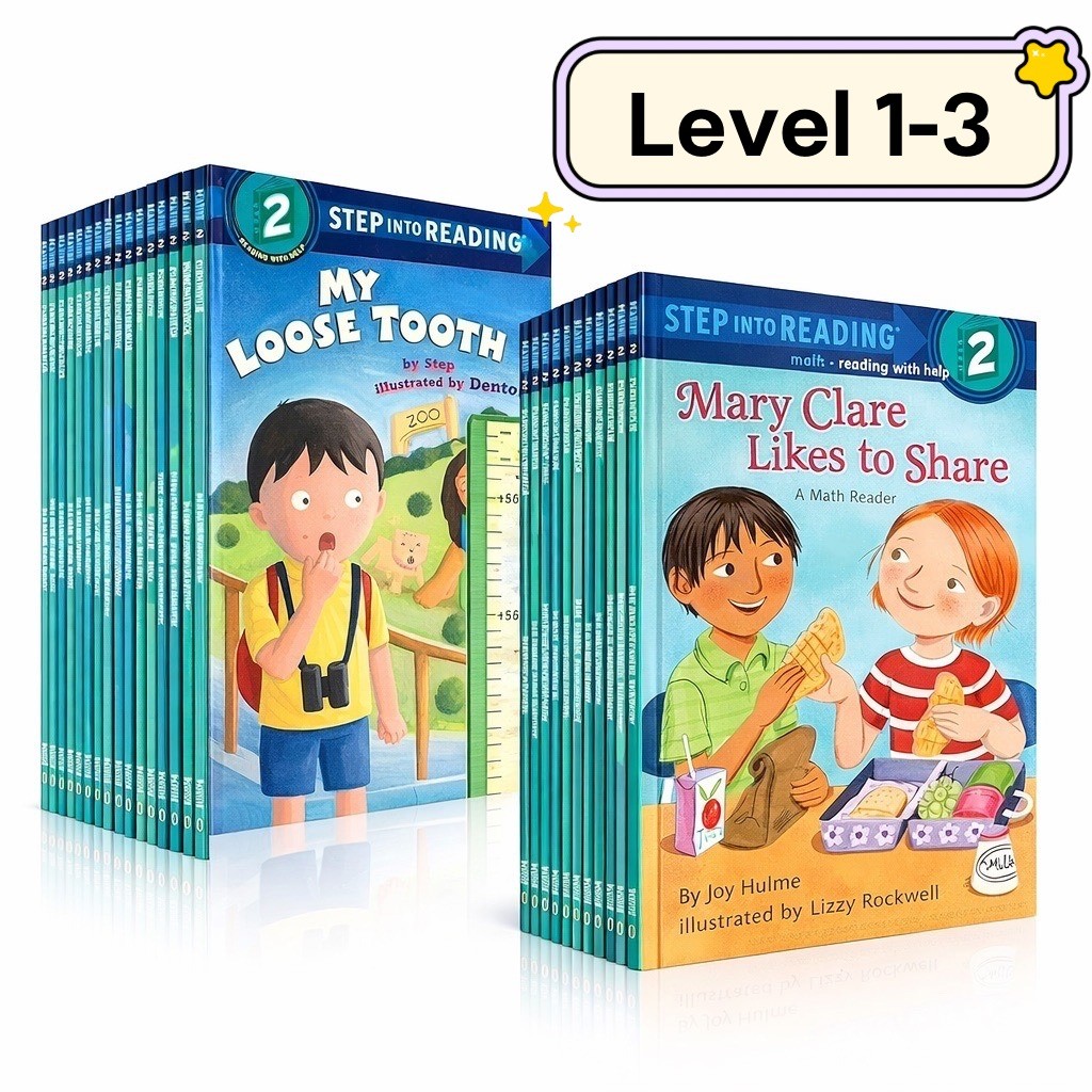 📚 Step Into Reading Collection (Level 1–3)  ชุดหนังสือฝึกอ่านภาษาอังกฤษ เริ่มต้นจนอ่านคล่อง ครบทุกระดับ!