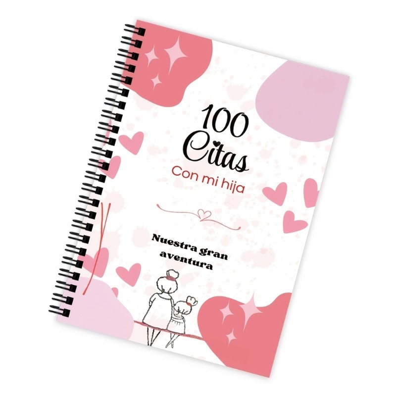 EV Mother Daughter Memory Journal ในสเปน 100 วันที่พิเศษสําหรับสมุดบันทึกประจําวัน