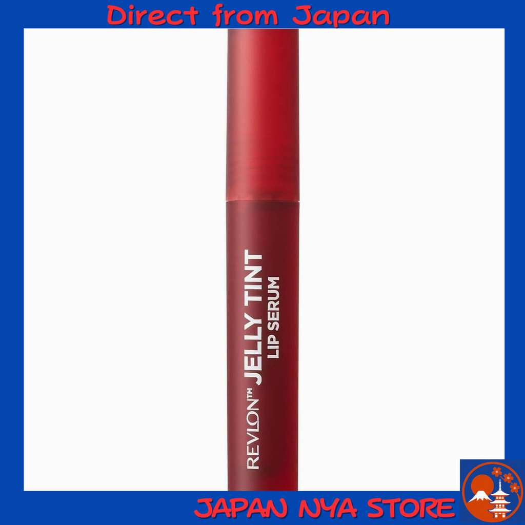 Revlon Jelly Tint Lip Serum 004 Dark Cherry สีอิฐแดง (Brick Red) ลิปทินต์เซรั่มสูตรบำรุงริมฝีปากจากญ
