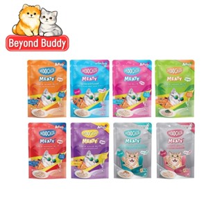 Moochie Meaty มูชี่ อาหารเปียกแมวมูชี่ เนื้อทูน่าแท้ ในเยลลี…