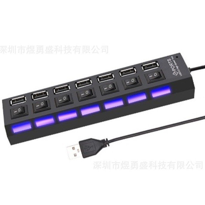 Usb usb Hub Four-Port Four-Switch HUB USB2.0 Binding Splitter usb4-Port Switch hub โลหะเปลือย