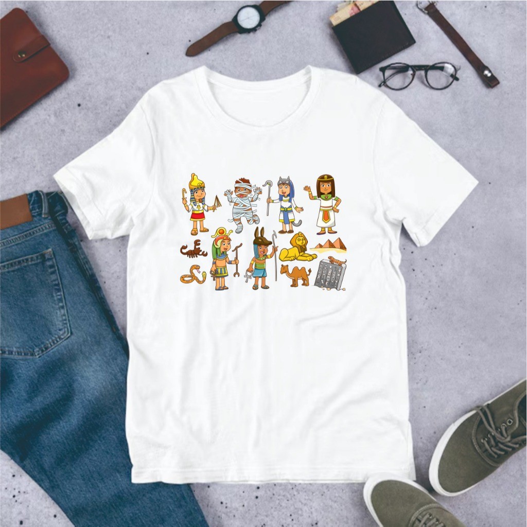 เสื้อยืดของที่ระลึก Egyptian Cairo มีหลายลาย - เสื้อที่ระลึกอียิปต์ Cairo Batch 4