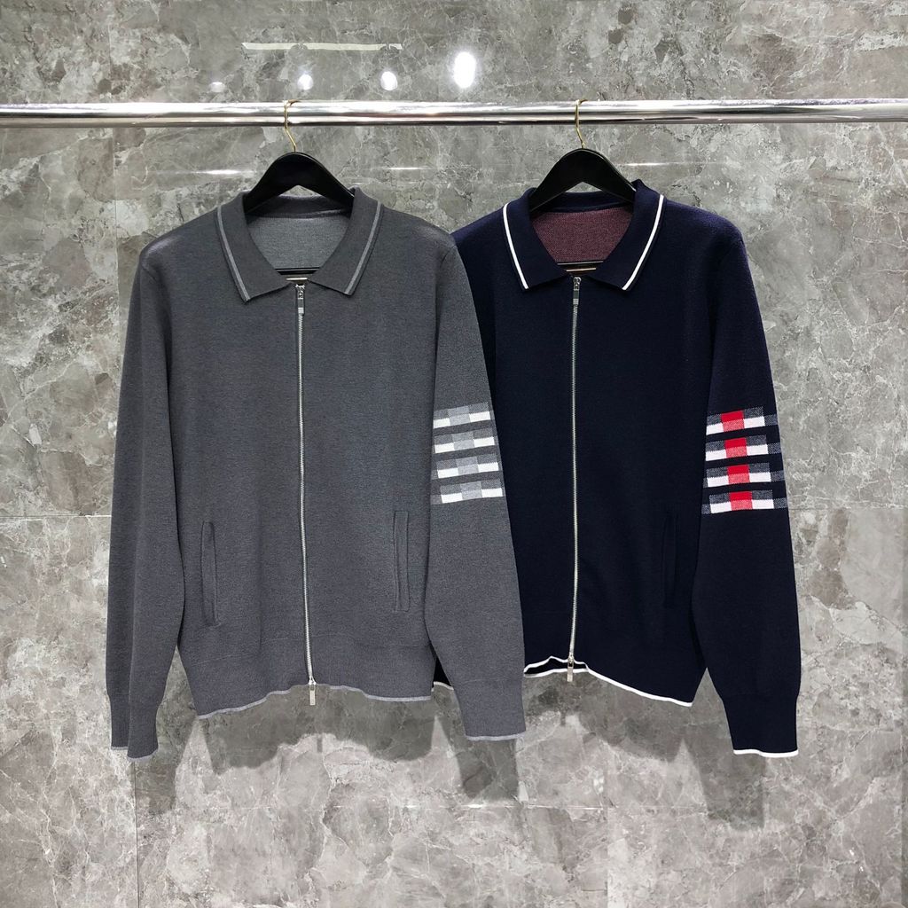 FSRU thombrowne New autumn and winter zippered casual loose-fitting knitted cardigan jacket