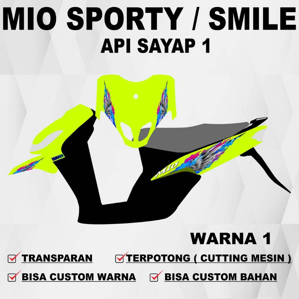 [CUSTOM STICKERS] สติ๊กเกอร์ Mio สปอร์ต / Mio สปอร์ตสตริป / Mio สปอร์ตวิง 1 สติ๊กเกอร์ / สติ๊กเกอร์ 