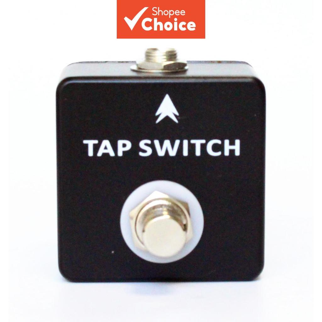 Mosky Tap Switch แป้นเหยียบเอฟเฟกต์กีต้าร์, Tap Tempo, เปลือกโลหะสีดํา
