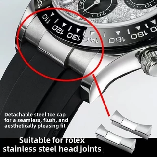 สายยางสําหรับ Rolex Daytona Submariner Yacht-Master datejust – กันน้ํา, Flawless Fit, พร้อม End Link Kit