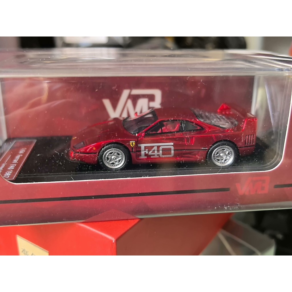 VMB++ Ferrari F40+Metal Red+Flannel Base 1: 64++ ที่ยังไม่ได้เปิดใหม่เอี่ยม หมายเลข 490/499