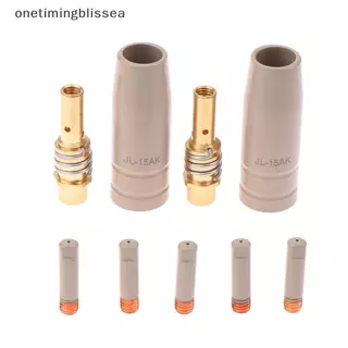 Onetimingblissea 9 ชิ้น 0.8/1.0/1.2 มิลลิเมตร MIG ไฟฉายแก๊สหัวฉีด 15AK ไฟฉายเชื่อมป้องกันหัวฉีด SEA