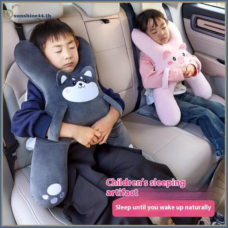 FOURSUN Kids Car Ne หมอนเข็มขัดนิรภัยความปลอดภัย Sleep Aid ป้องกัน Leaning Head Ba ที่นั่ง Sleepingfort ระหว่างการเดินทางทางไกล TH