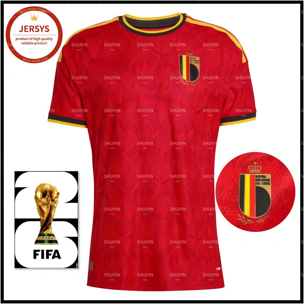 2026 Player Edition/Fan Edition World Cup Belgium Short Sleeve Jersey