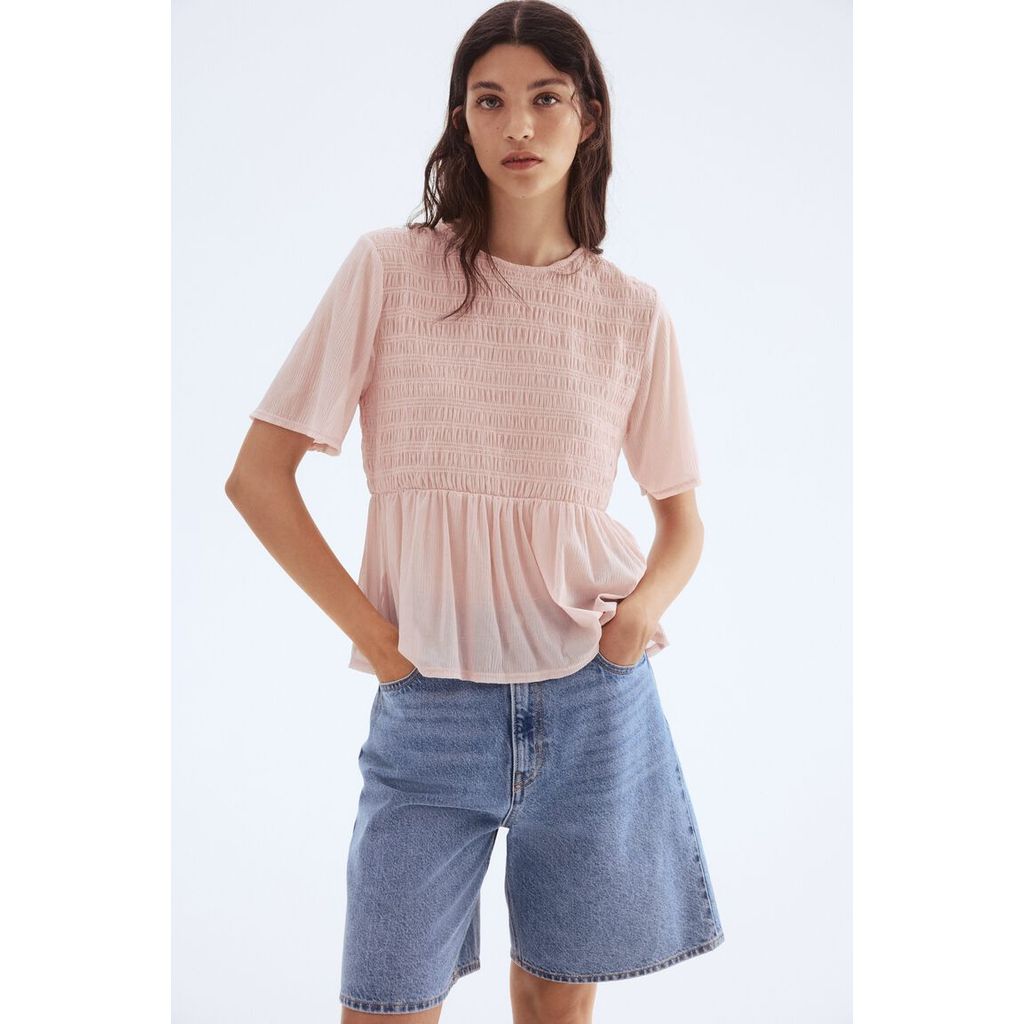 H&M بلوزة نسائية منفوخة بسموك