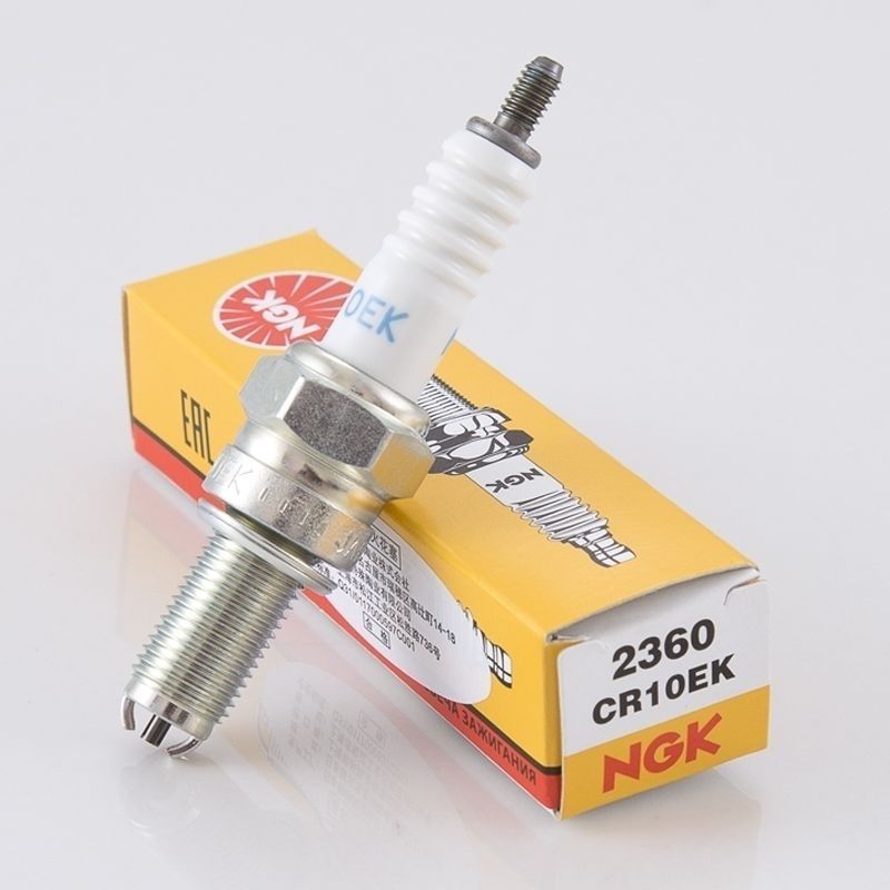 หัวเทียนรุ่น CR8EK, CR10EK สำหรับรถจักรยานยนต์รุ่นใหญ่ (400cc, 600cc) Kawasaki, Yamaha, Suzuki