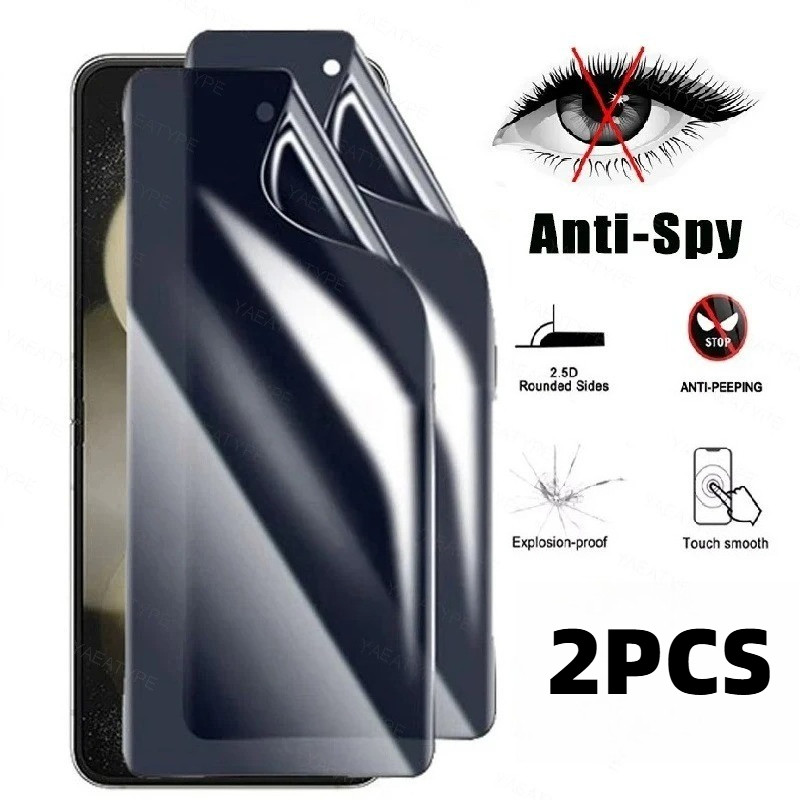 2PCS ความเป็นส่วนตัว Anti Spy Hydrogel ฟิล์มสําหรับ Oppo A6x A6v A6i + A6t Pro 4G 5G Anti Blue Light