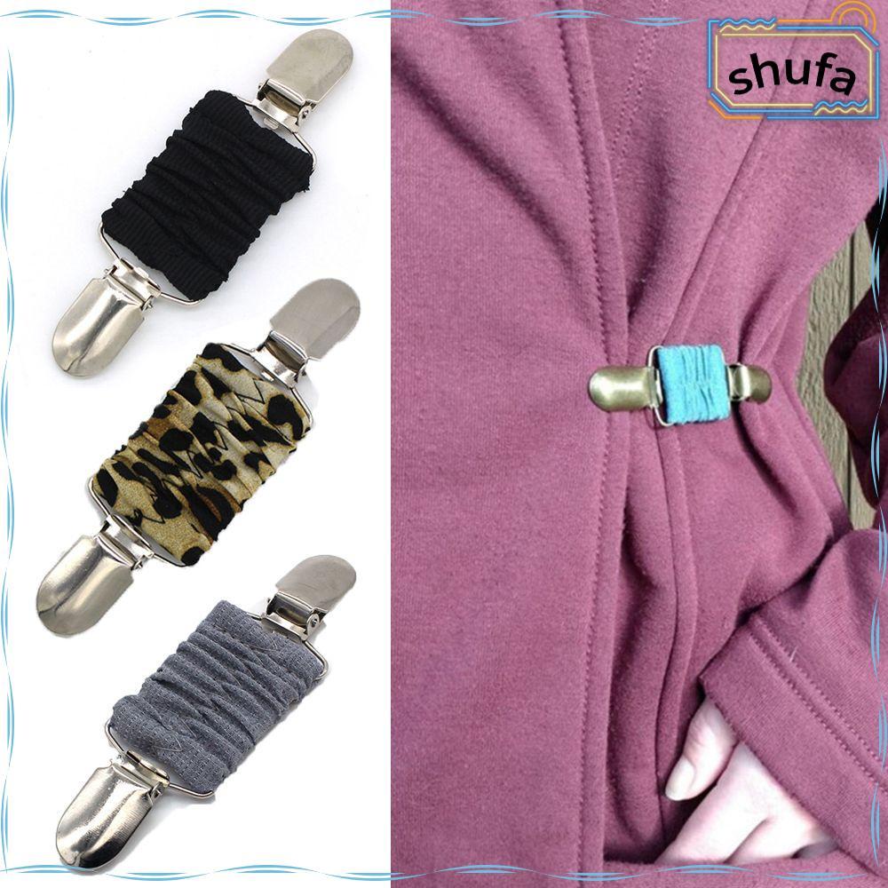SHUFA Fit Dress Cinch Clip Design สําหรับผู้หญิงเด็กคลิปมัลติฟังก์ชั่นคาร์ดิแกนคลิปคอปก