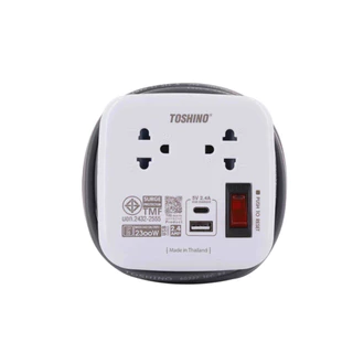 (มีส่งด่วน) TOSHINO XP-UC 2 ช่อง +1 TYPE C +1 USB XP 2 ช่อง USB 16A