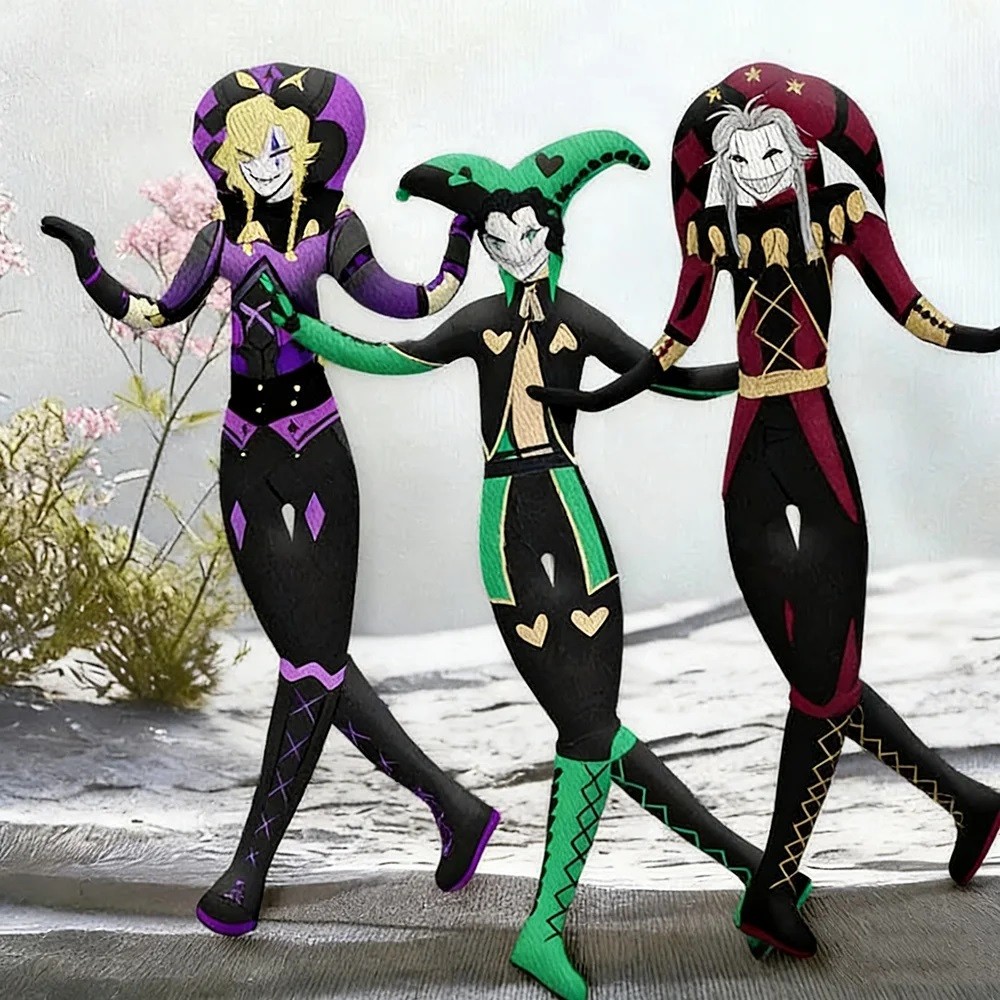 เกม Freak Circus Pierrot ของเล่นตุ๊กตา Harlequin Jester บทคัดย่อของเล่นโครงกระดูกลวด Twistable ของเล่นเด็กของขวัญวันเกิด
