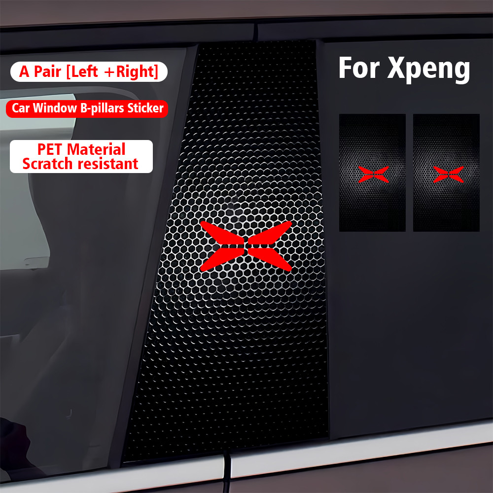 2PCS รถคอลัมน์ศูนย์สติกเกอร์ B คอลัมน์ป้องกันฟิล์มกันน้ําสําหรับ XPENG G6 X9 Anti-Scratch ทนต่อการสึ