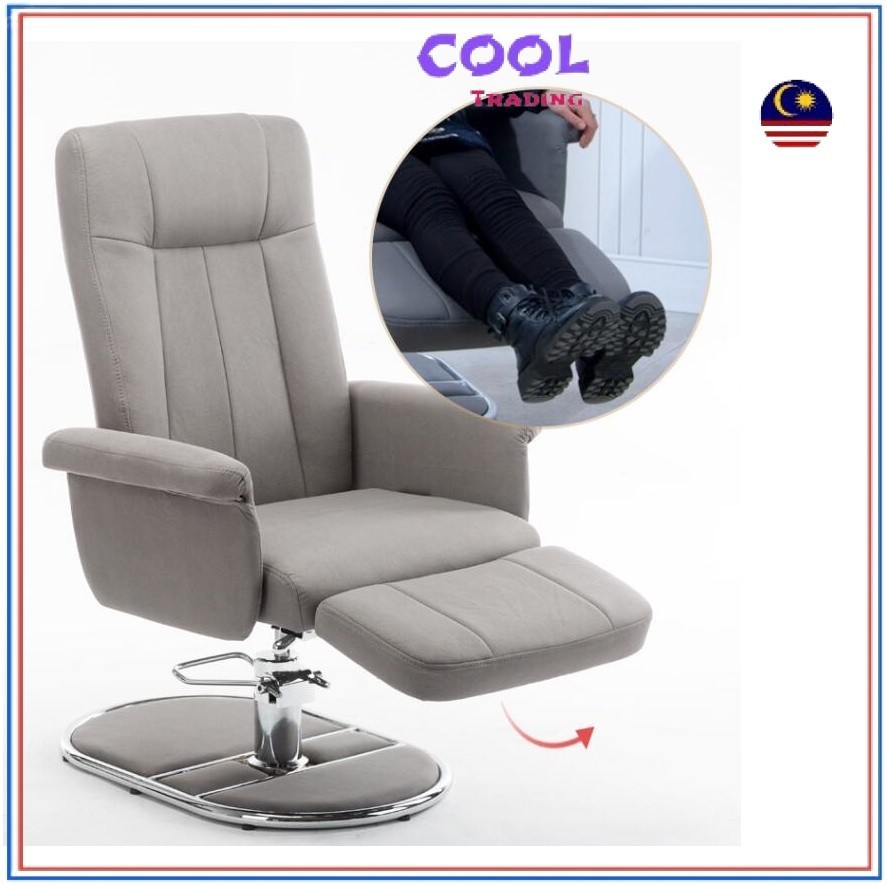 PP Hydraulic Lift Sofa Recliner Chair With Foot Rest Long Sitting Saloon Beauty Manicure Chair Lie B