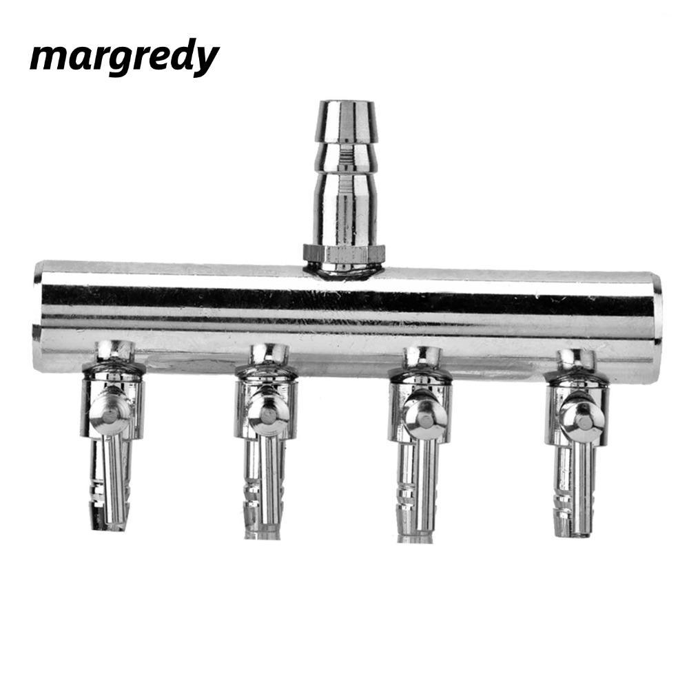 MARGREDY Aquarium Air Valve,สแตนเลส 2 Way Air Flow Valve,แยกควบคุม 6 Way 4 Way 8mm Turn to 4mm Gang 