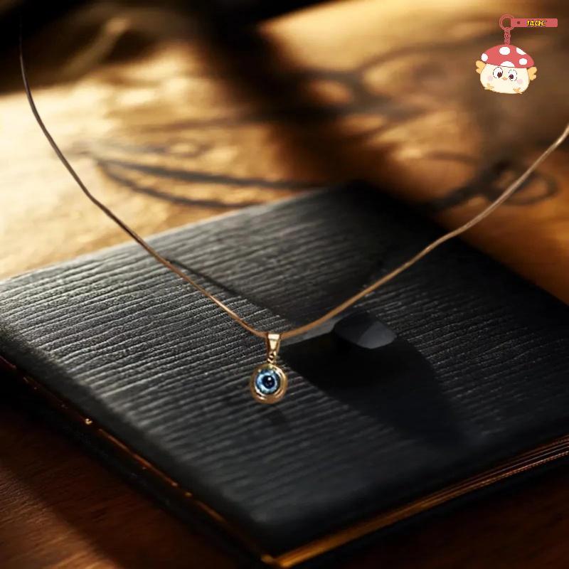 [IAQC] Angel Eyes Clavicle Chain Evil Eye สร้อยคอสําหรับผู้ชายผู้หญิง Evil Eye Choker เครื่องประดับแ