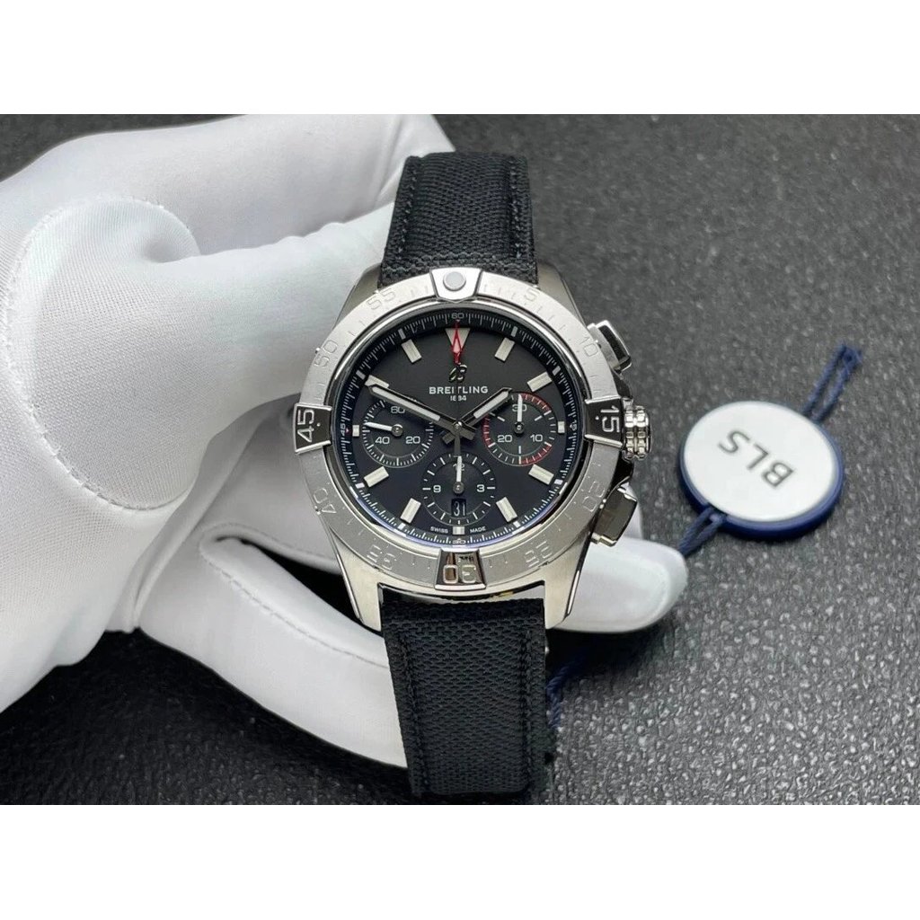 1: 1 Original Standard Real Shot, Braun Avengers Series สไตล์ใหม่ 01 Chronograph 44, เข็มขัดผ้า Type