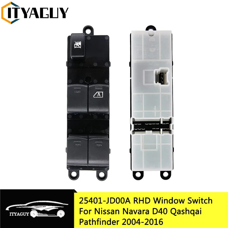 RHD Auto Car Eletric Power Window Regulator Control Switch For Nissan NAVARA D40 PATHFINDER R51 2004