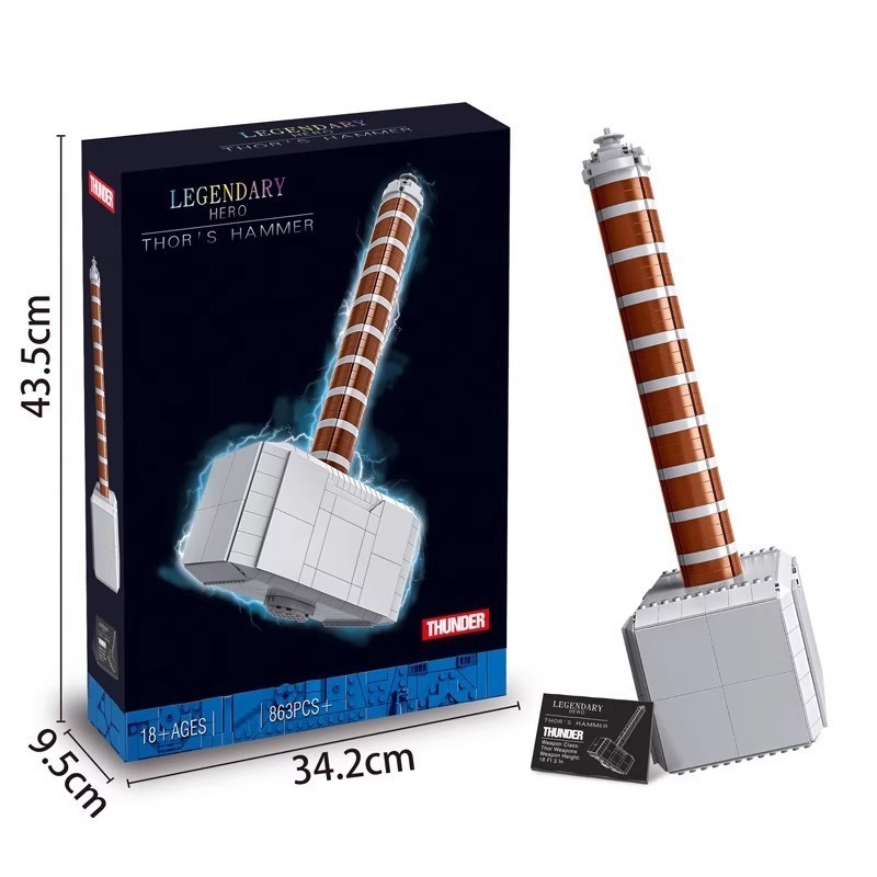 ใช้งานร่วมกับ Lego 76209 Superhero Avengers Thors Hammer Building Blocks ประกอบของเล่นโมเดล