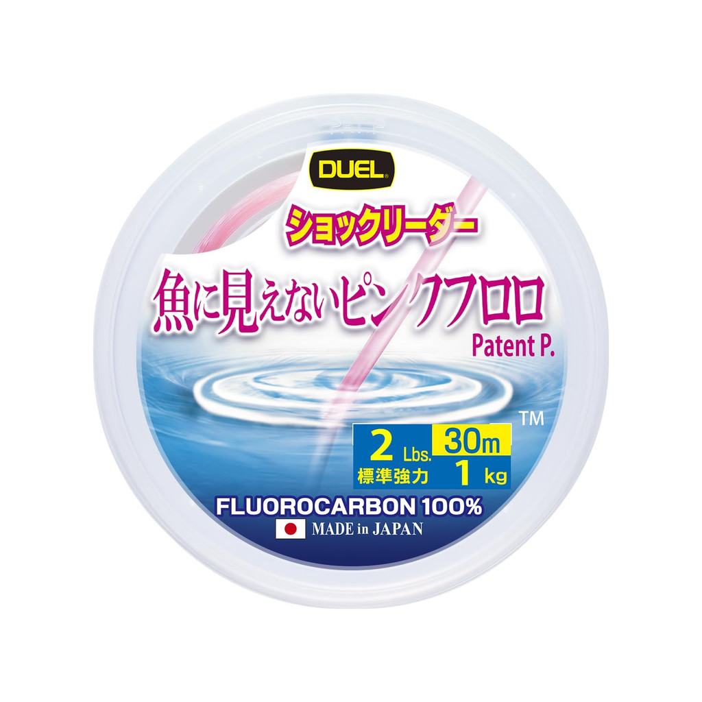 ดูเอล (DUEL) สายฟลูโรสีชมพูสำหรับการตกปลา 30ม. 2Lbs～10Lbs / 50ม. 12～100Lbs / 30ม. 130～300Lbs