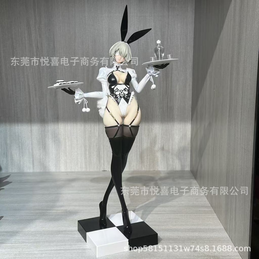 สาวสวยสองมิติ GK 2B Miss Bunny Girl Service Plate Standing Model Decorative Boxed Figure