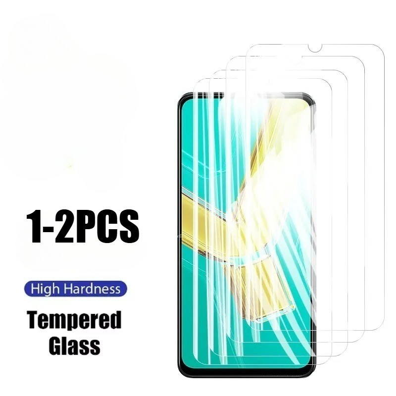 1-2 ชิ้น HD ฟิล์มกระจกนิรภัยสําหรับ iQOO 10 11 11S 12 13 3 5 7 8 9 9T SE 5G อินเดียคลุมทั้งหมดสีดําข