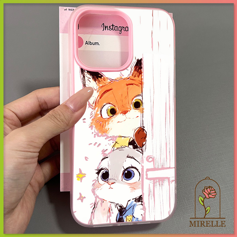 นิกก์จูดี้แอบมอง สำหรับ IPhone 15 17 11 13 16 14 Pro Max XR XS X 6 7 8 Puls การ์ตูน เคสไอโฟน 12 เคสโทรศัพท์เจลลี่ใหม่