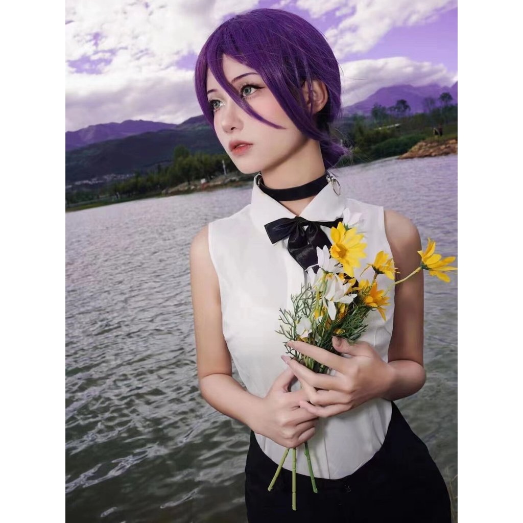 Chainsaw Man cos เสื้อผ้า Reese cos เสื้อผ้า Reese cos เสื้อผ้า Reese cos Reese วิกผมระเบิดปีศาจคอสเ