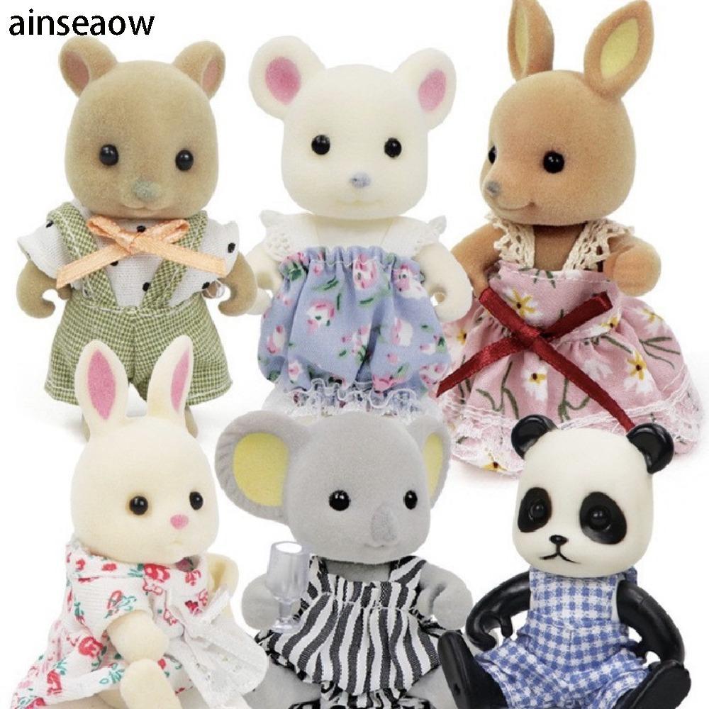 AENSEAOW ตุ๊กตาตุ๊กตา, ตุ๊กตาแมวโคอาล่า 8 ซม., หมีน่ารักการ์ตูน Koala Wear Clothes Bear Kid