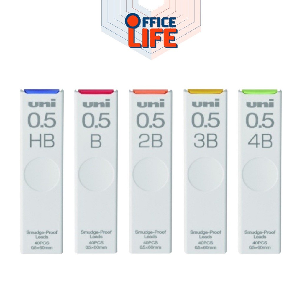 UNI (ยูนิ) ไส้ดินสอกด ไส้ดินสอ leads รุ่น UL-S 40 ขนาด 0.5 มม. [ 1 หลอด ]