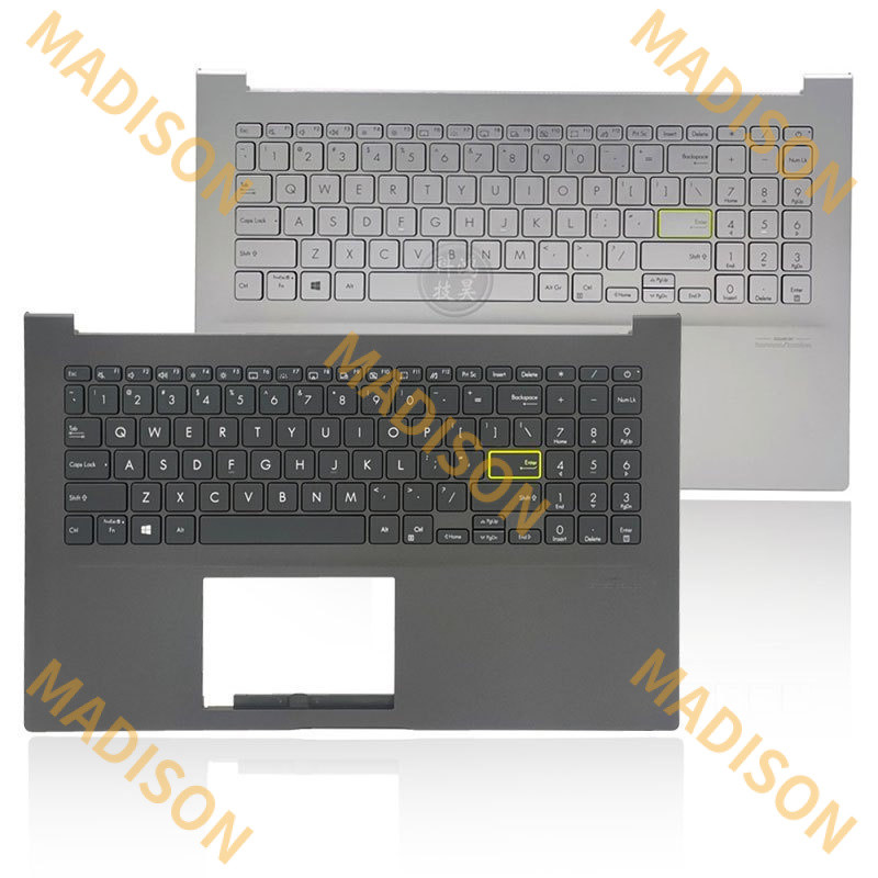 Us สีดํา Palmrest Backlit คีย์บอร์ดสําหรับ Asus VivoBookS15 S513IA F513E K513E X513M M5100U FL8800I 