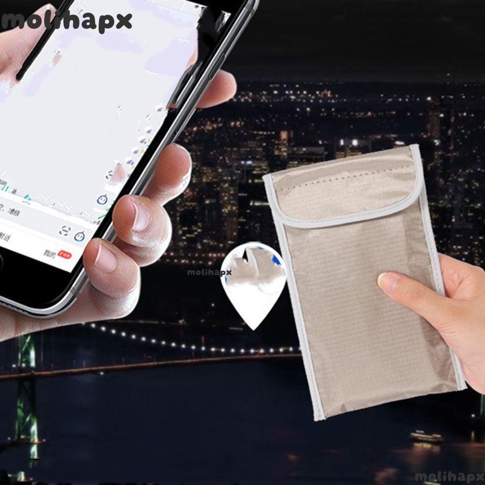 MOLIH Shield Bag Pouch, IC Magnetic Card Anti-รังสี Faraday Bag, Anti-tracking Mobile Phone Signal B
