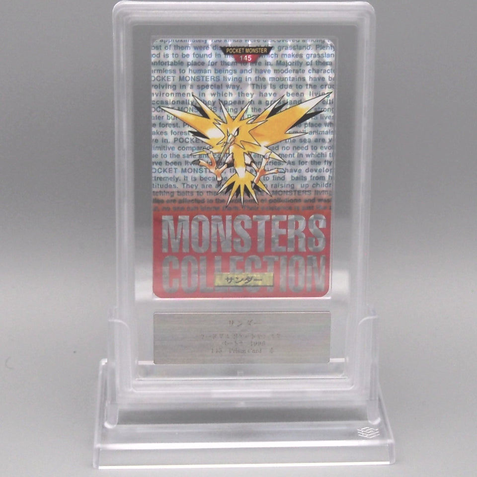 Pokemon Card ARS9 Zapdos Prism Card Carddass 145 1996 PSA Japanese PS725